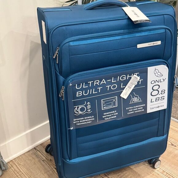 SAMSONITE AirLIFT 28"Check-in Spinner Large Expandable Suitcase Luggage cerulean - Picture 15 of 16